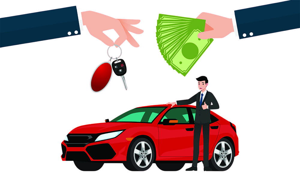 Sell Car Illustration